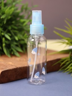 Дорожная бутылочка "Рисунки", синяя (100мл)