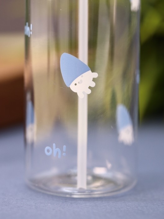 Дорожная бутылочка "Drawings", blue (100 ml) 