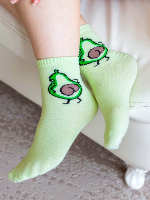 Носки женские iLikeGift "Two Avocado", р. 35-40 