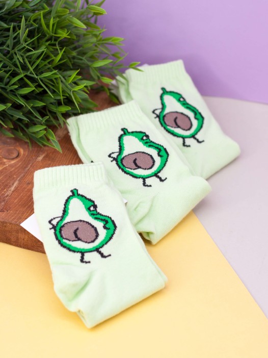 Носки женские iLikeGift "Two Avocado", р. 35-40 