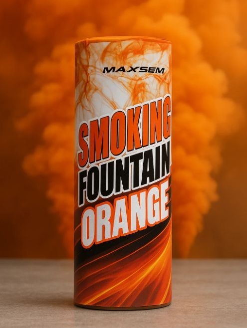 Цветной дым &quot;Orange March&quot;, оранжевый, калибр 1.35&quot;, 40сек, 11,5см) 