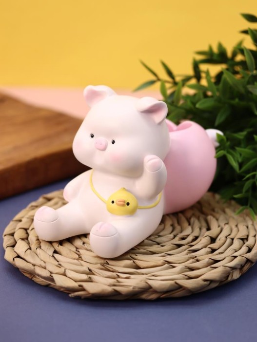 Подставка для канцелярских принадлежностей «Luck pig», pink 