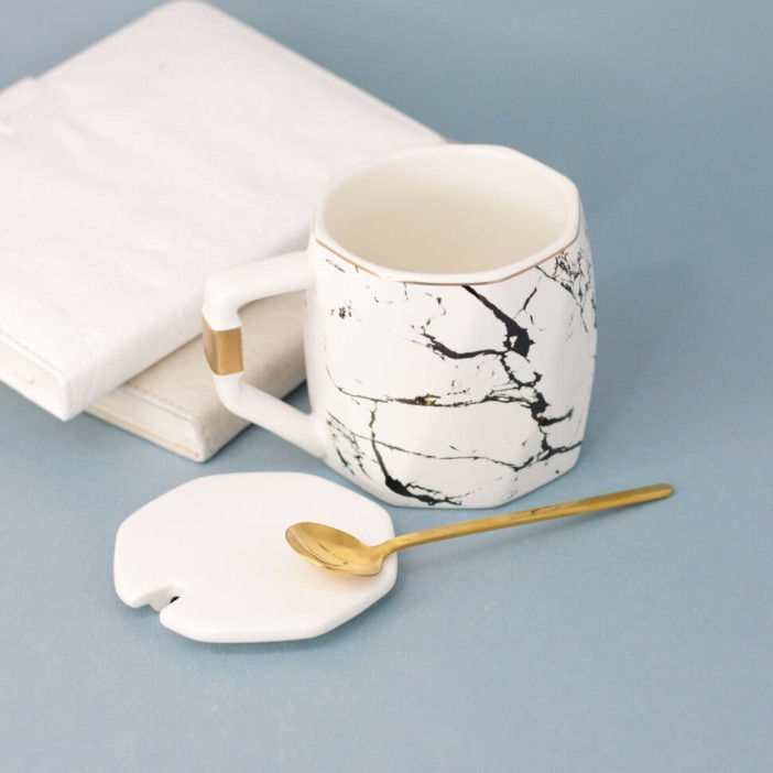 Кружка "Marble enjoy", white 