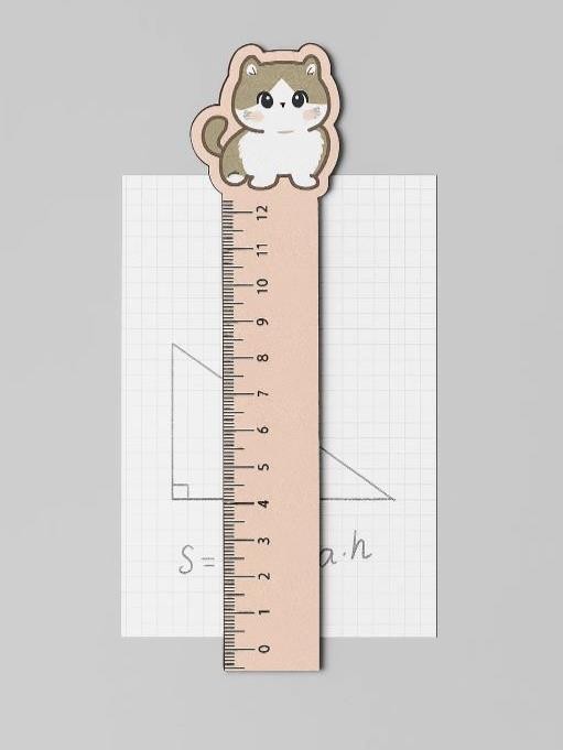 Линейка ЭКО из дерева iLikeGift Аниме «Милый кот» 