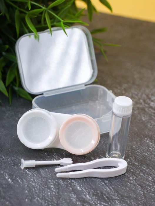 Контейнер для линз «Cocktail hare», white 