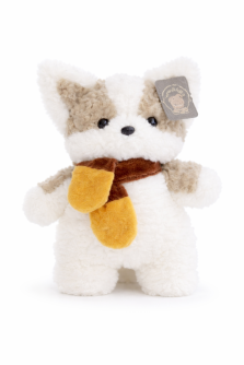 Мягкая игрушка "Puppy in a scarf", white (23см)