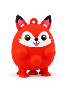 Брелок-антистресс на присосках "Fox", orange (5см)