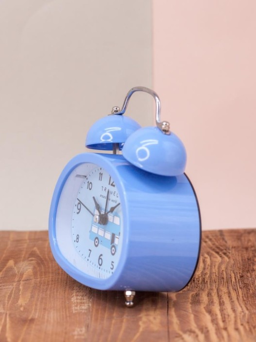 Часы-будильник &quot;Transport&quot;, blue (13,5х12 см) 