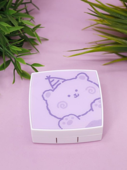 Контейнер для линз «Cute bear», purple 