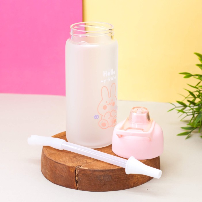 Бутылка "Hello my friend", rabbit pink (460 ml) 