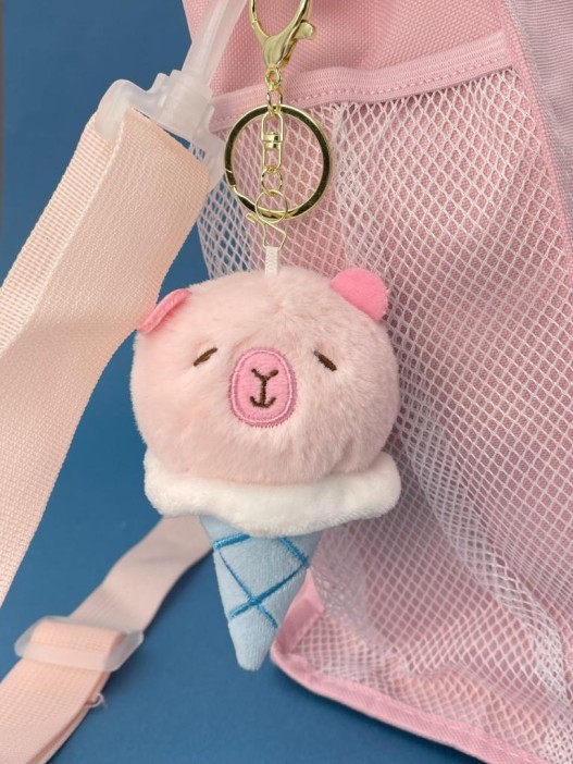 Мягкая игрушка - брелок &quot;Pig ice cream&quot;, mix, 11 см 