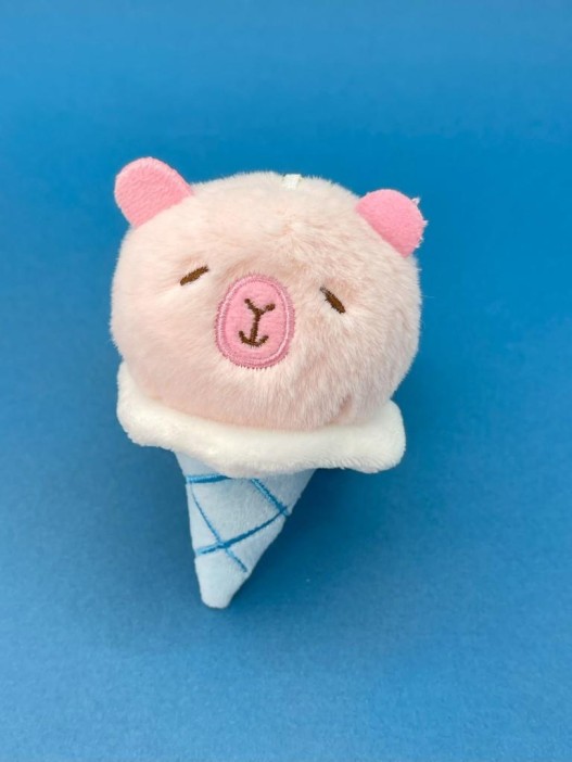 Мягкая игрушка - брелок &quot;Pig ice cream&quot;, mix, 11 см 