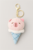 Мягкая игрушка - брелок &quot;Pig ice cream&quot;, mix, 11 см 
