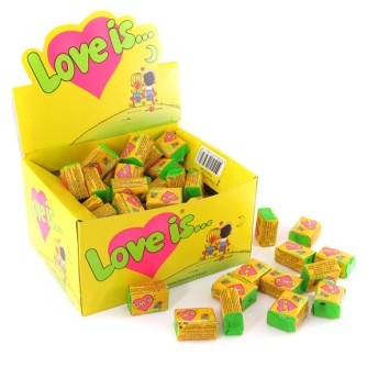 39602 Набор жевательная резинка "Love is" кокос-ананас 100шт