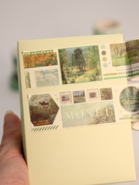 Набор декоративного скотча 12 шт. &quot;Art Gallery&quot;, green (3см*2м) 