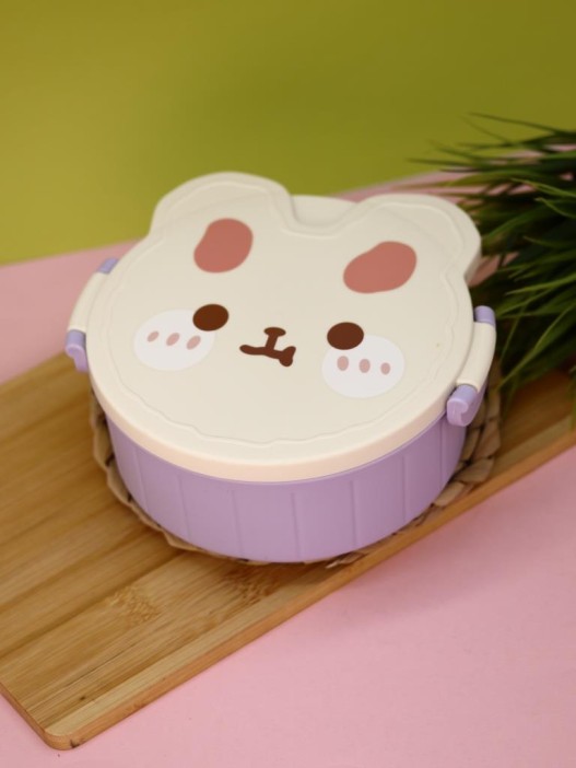 Ланчбокс &quot;Round rabbit&quot;, purple 