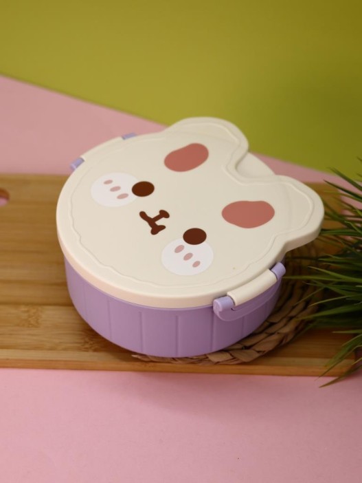 Ланчбокс &quot;Round rabbit&quot;, purple 