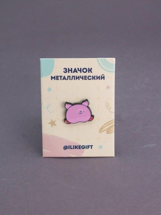 Значок металлический iLikeGift &quot;Piggy comfort&quot; 
