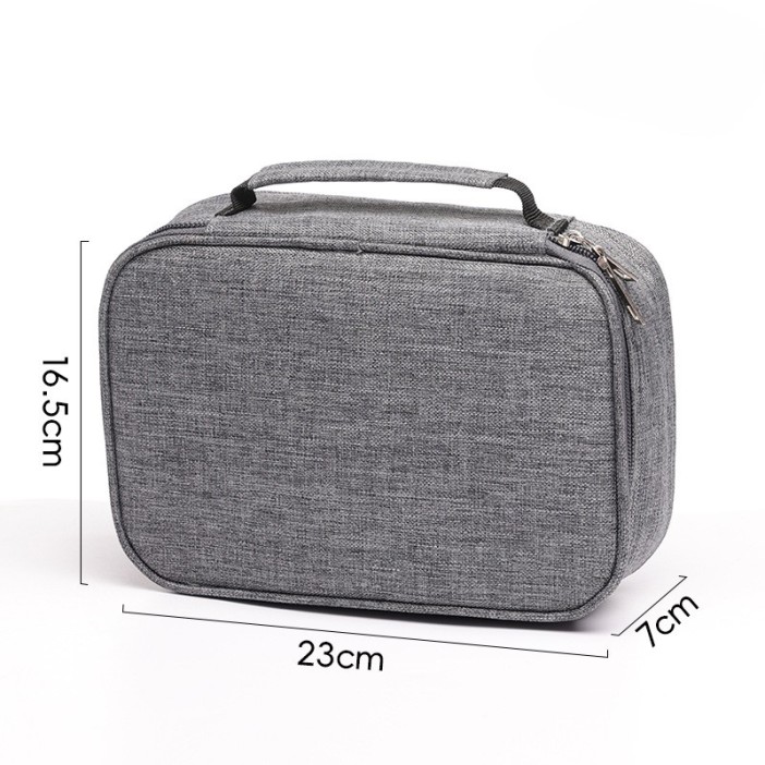 Сумка-органайзер для маркеров/карандашей, серая (23*7*16,5 см) 