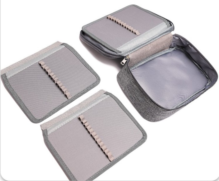 Сумка-органайзер для маркеров/карандашей, серая (23*7*16,5 см) 