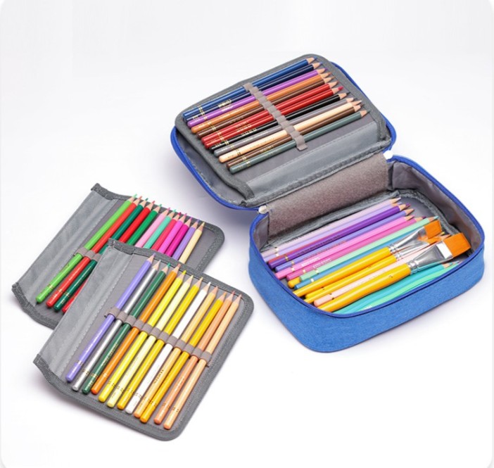 Сумка-органайзер для маркеров/карандашей, серая (23*7*16,5 см) 