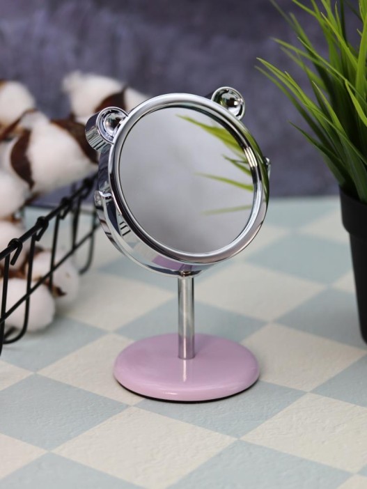 Зеркало настольное на ножке &quot;Relax cat&quot;, фиолетовое (10,5*18 см) 