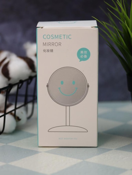 Зеркало настольное на ножке &quot;Relax cat&quot;, фиолетовое (10,5*18 см) 