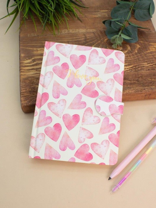 Блокнот (B6) &quot;Love pattern&quot;, yellow (18.5*13) 