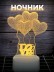 Ночник iLikeGift "Любовь" светодиодный, USB (9х19 см)