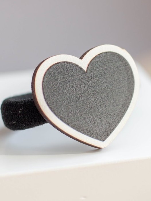 Резинка для волос ECO из дерева BLACK LOVE 