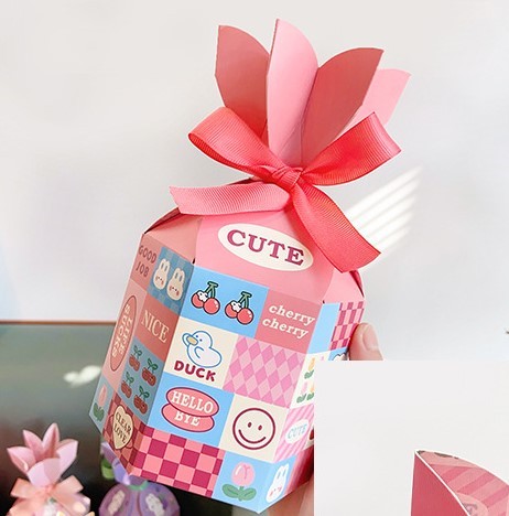 Набор подарочных самосборных коробок 12 шт. &quot;Sweet cherry&quot;, mix (9.5*9.5*19) 