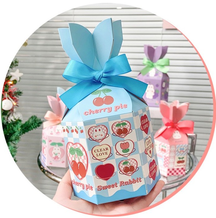 Набор подарочных самосборных коробок 12 шт. &quot;Sweet cherry&quot;, mix (9.5*9.5*19) 