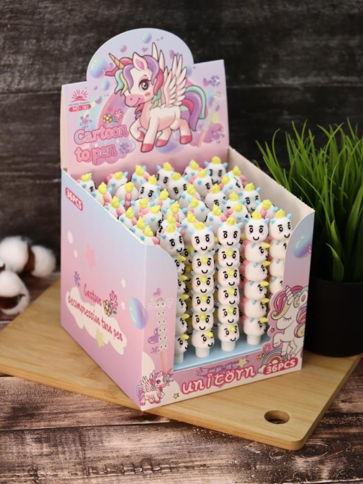 Ручка гелевая  &quot;Cartoon unicorn&quot;, mix 