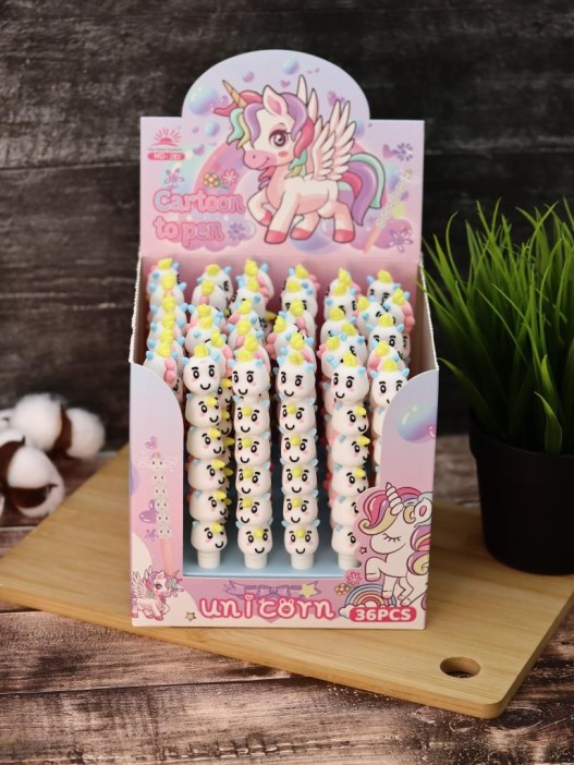Ручка гелевая  &quot;Cartoon unicorn&quot;, mix 