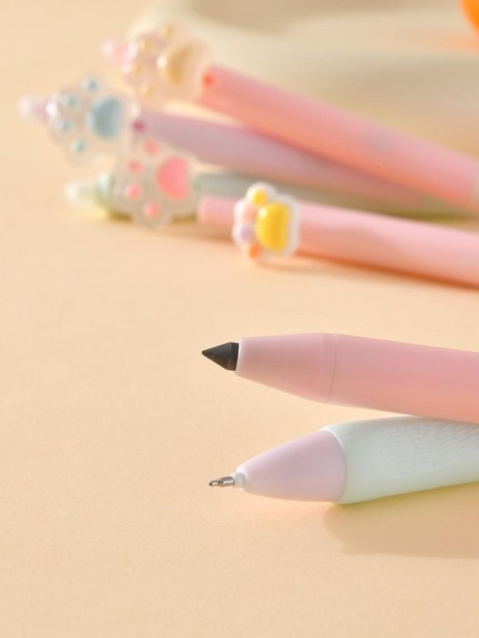 Набор ручка пиши-стирай + вечный карандаш &quot;Cute paw&quot;, blue 