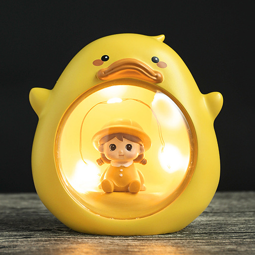 Ночник «Baby duck», yellow (10 см), пластик 