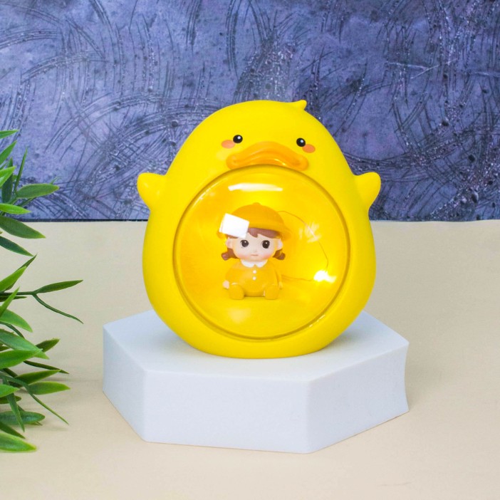 Ночник «Baby duck», yellow (10 см), пластик 