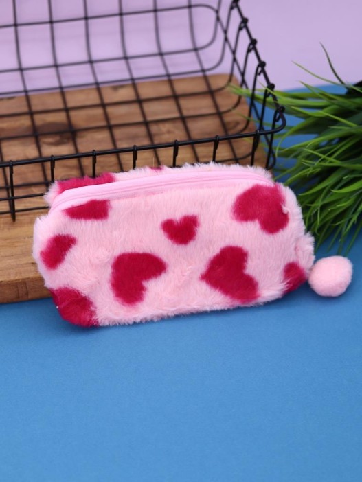 Пенал плюшевый &quot;Fuchsia spot&quot;, pink (19*5*7 см) 
