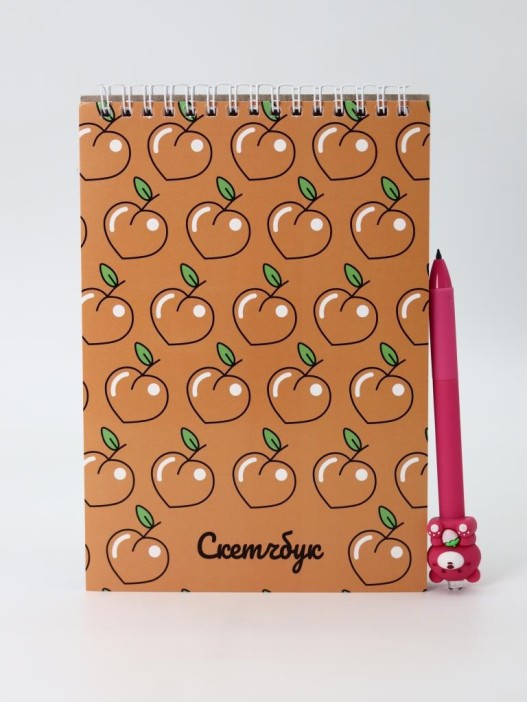 Скетчбук &quot;Peach paradise&quot; 14х20 см,  плотность 100 гр 