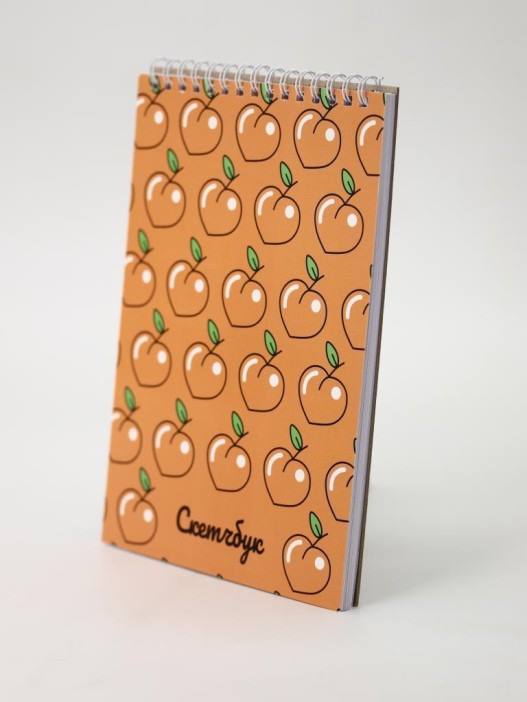 Скетчбук &quot;Peach paradise&quot; 14х20 см,  плотность 100 гр 