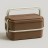 Ланчбокс «Square box» 2 яруса, brown (1800 мл)