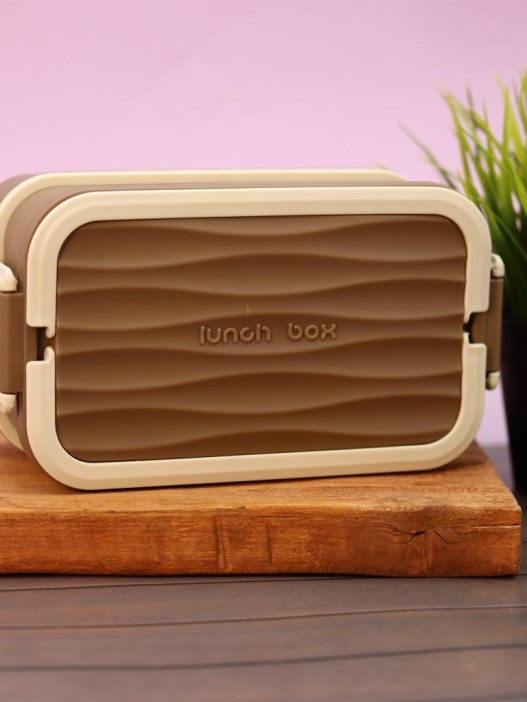Ланчбокс «Square box» 2 яруса, brown (1800 мл) 