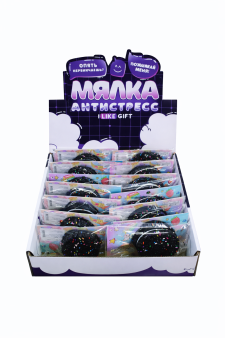 Мялка-антисресс "Печенье с посыпкой", шоу-бокс 12 шт.