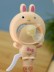 Портативный механический ручной вентилятор «Round rabbit», yellow 