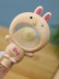 Портативный механический ручной вентилятор «Round rabbit», yellow 