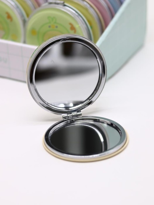 Зеркало раскладное шейкер &quot;Малыш-утенок&quot;, желтое, 7*7 см 