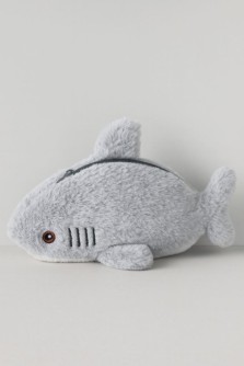 Пенал плюшевый ПО-ПЛАНУ. "Furry shark", grey