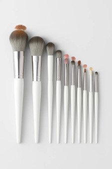 Набор кистей для макияжа "Gold", 10 кистей