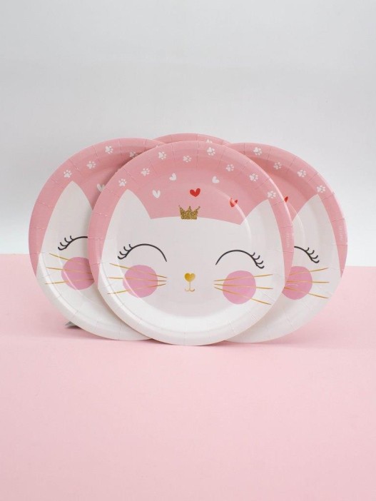 Набор бумажных тарелок 6 шт. &quot;Princess сat&quot; (230 мм) 