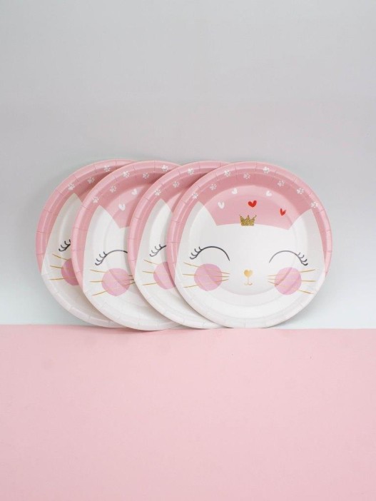 Набор бумажных тарелок 6 шт. &quot;Princess сat&quot; (230 мм) 